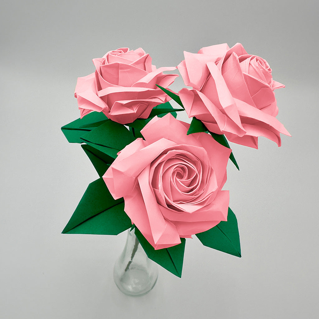 3 Pink Rose Bouquet