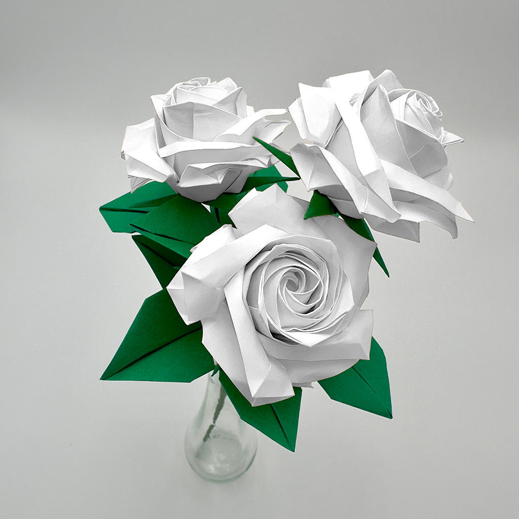 3 White Rose Bouquet