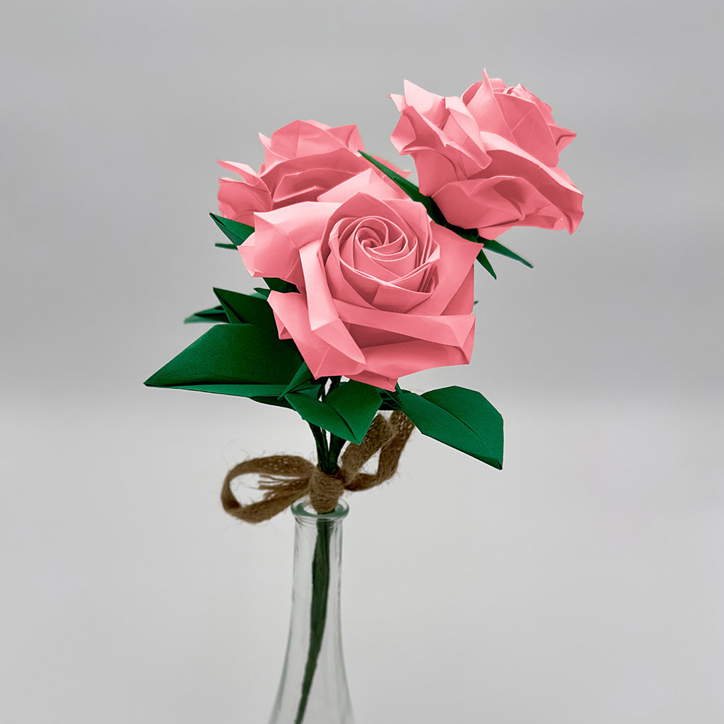 3 Pink Rose Bouquet