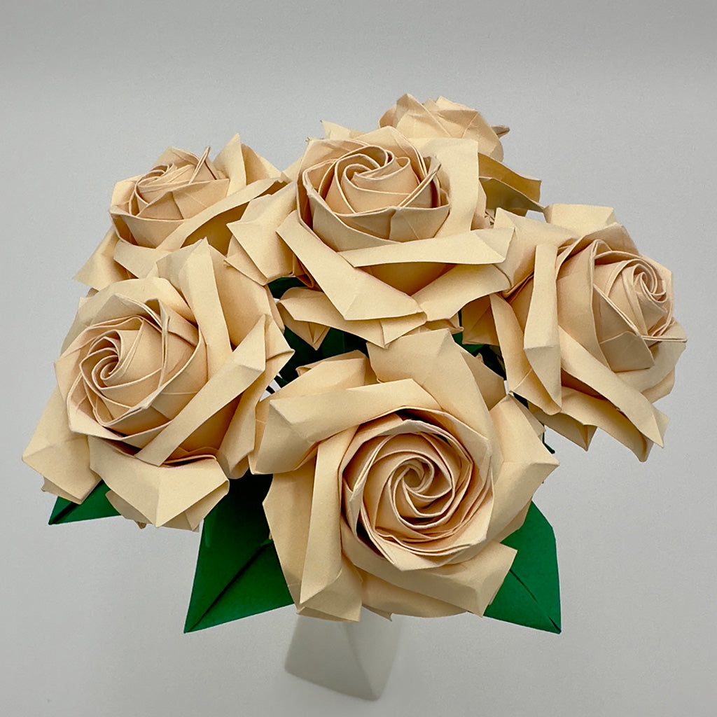 6 Cream Rose Bouquet