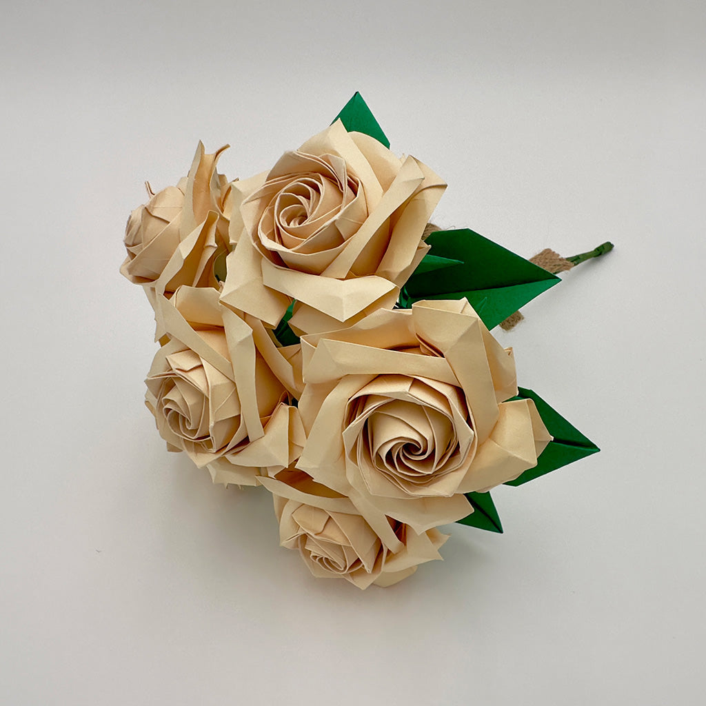 6 Cream Rose Bouquet