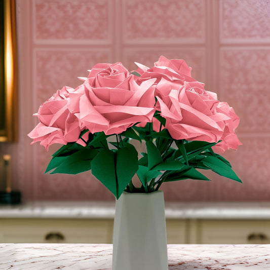 12 Pink Rose Bouquet